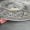 Круглый ковер в гостиную дизайн 01 Серый