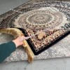 Восточный Ковер Для Гостиной Медальон Дизайн 28750 круг