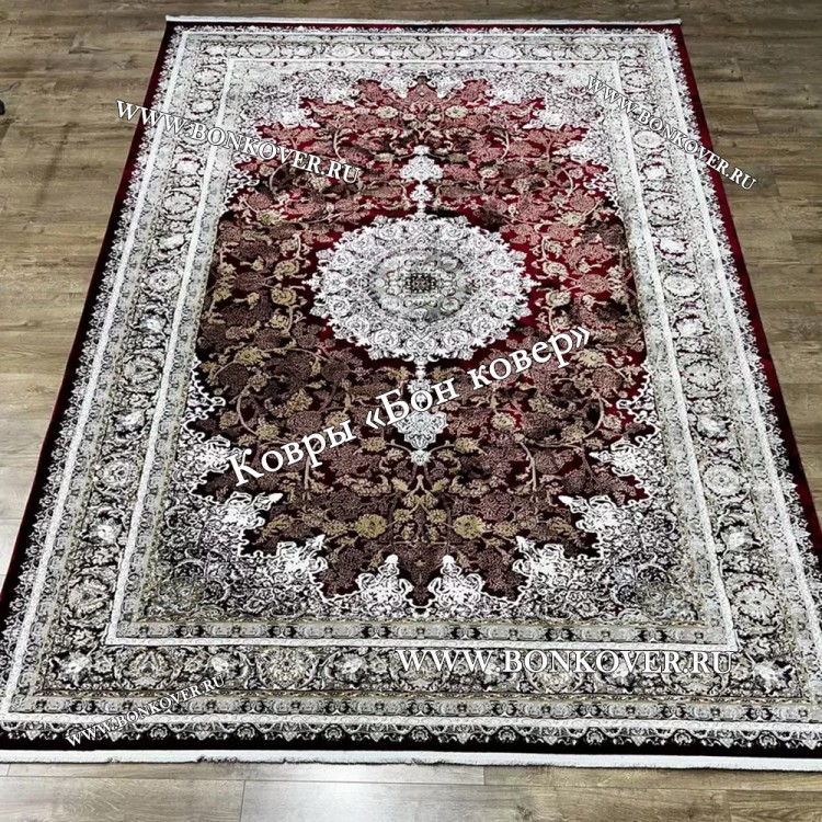 Турецкий Ковер Для Медальон Дизайн 30572 Красный
